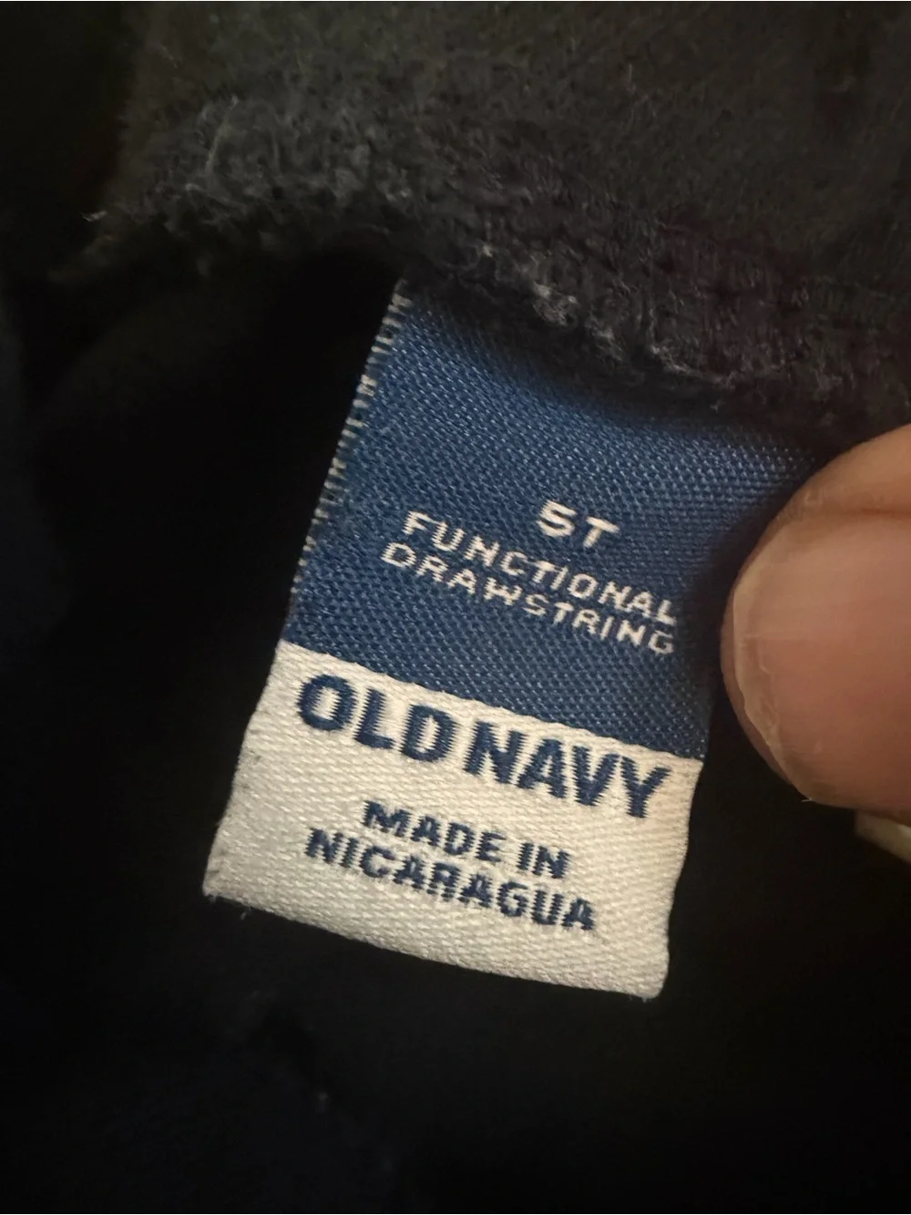 Old Navy 5T Jogger Sweatpants Bundle Black Navy Cotton Drawstring Boys